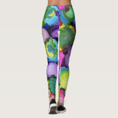 Lila Doodle-Leggings Leggings (Rückseite)
