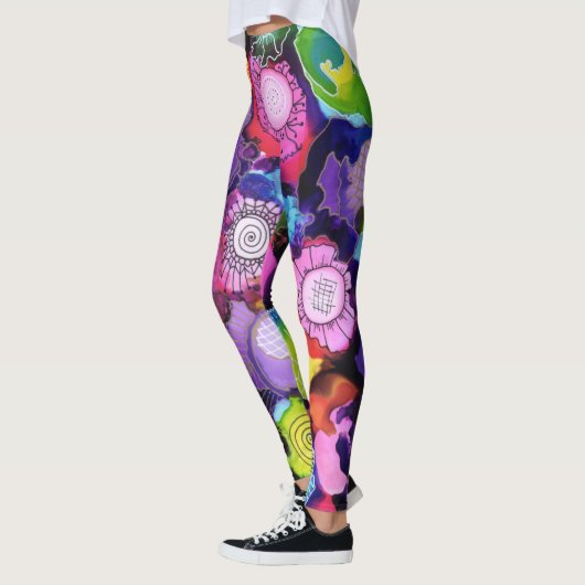 Lila Doodle-Leggings Leggings (Links)