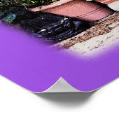 Lila Dosenplakat Poster (Ecke)