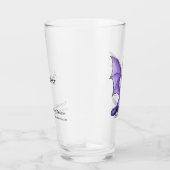 Lila Drache: Birthstone-Amethyst vom Februar Glas (Rechts)