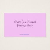 Lila Drache Cupcake Personalisierte Geschenkkarte (Rückseite)