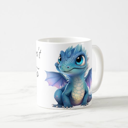 Lila Drache Kaffeetasse (VorderseiteRechts)