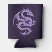 Lila Drache kann kühler werden Dosenkühler (Vorderseite)