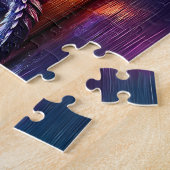 Lila Drache liest Buch Blaue Mond Puzzle (Seite)