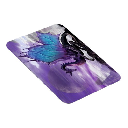 Lila Drache Magnet (Rechte Seite)