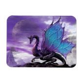 Lila Drache Magnet (Horizontal)