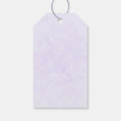 Lila Drache mit eleganter Krone Geschenkanhänger (Rückseite)