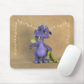 Lila Drache mit Lutscher Mousepad (Mit Mouse)