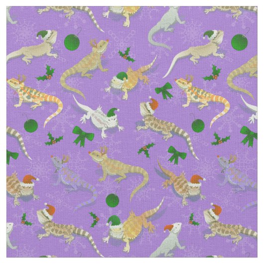 Lila Drache Morph Holiday Stoff (Nahaufnahme)