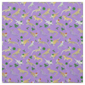 Lila Drache Morph Holiday Stoff (Muster)