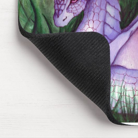 Lila Drache  Mousepad (Ecke)