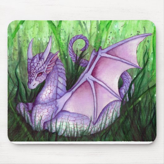 Lila Drache Mousepad (Vorne)