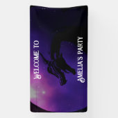 Lila Drache Personalisiert Banner (Vertikal)