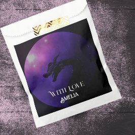 Lila Drache Personalisiert Geschenktütchen