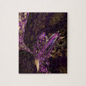 Lila Drache Puzzle (Vertikal)