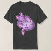 Lila Drache T-Shirt (Design vorne)