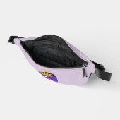 Lila Drachen Cartoon Bauchtasche (Offen)
