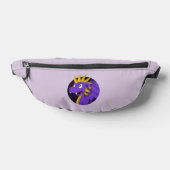Lila Drachen Cartoon Bauchtasche (Ablage )