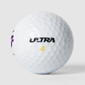 Lila Drachen Design Golfball (Logo)
