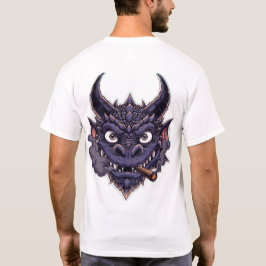 Lila Drachen-Fantasie-Grafik T-Shirt