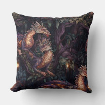 Lila Drachen in Bäumen