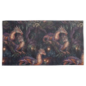 Lila Drachen in Bäumen Kissenbezug (Vorderseite-Rechts)