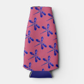 Lila Drachenfliege Flaschenkühler (Vorderseite)