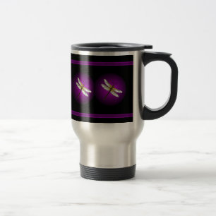 Lila Drachenfliegen-Tasse Reisebecher