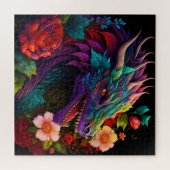 Lila Drachenpuzzle Puzzle (Horizontal)