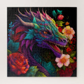 Lila Drachenpuzzle Puzzle (Vertikal)