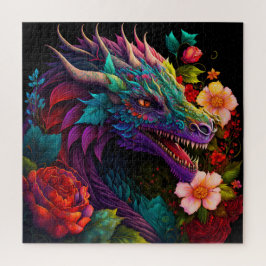 Lila Drachenpuzzle Puzzle