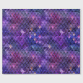 Lila Drachenskala Geschenkpapier (Flach)