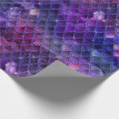 Lila Drachenskala Geschenkpapier (Ecke)