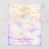 Lila Dragon Baby Dusche Vorhersagen und Ratschläge (Rückseite)