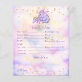 Lila Dragon Baby Dusche Vorhersagen und Ratschläge