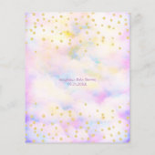 Lila Dragon Baby Shooter Bingo Game (Rückseite)