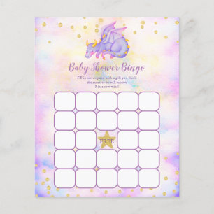 Lila Dragon Baby Shooter Bingo Game