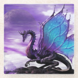 Lila Dragon Glass Untersetzer