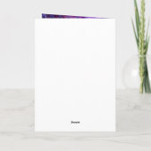 Lila Dragon Scales Imitate Glitzer Happy Birthday Karte (Rückseite)