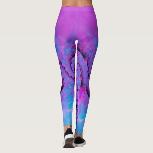 Lila Dragon Swirl Leggings (Rückseite)