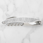 Lila Dragonfly Damask Corkschraube Kellnermesser (Rückseite)