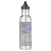 Lila Dragonfly Damask Edelstahlflasche (Links)