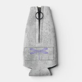 Lila Dragonfly Damask Flaschenkühler (Rückseite)