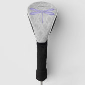 Lila Dragonfly Damask Golf Headcover (Vorderseite)