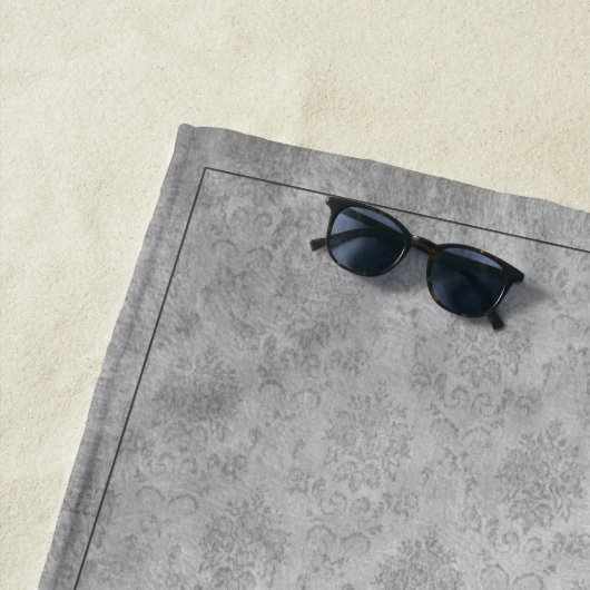 Lila Dragonfly Damask Strandtuch (Beispiel)