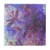 Lila Dragonfly Haze Fliese (Vorderseite)