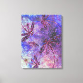 Lila Dragonfly Haze Leinwanddruck (Vorderseite)