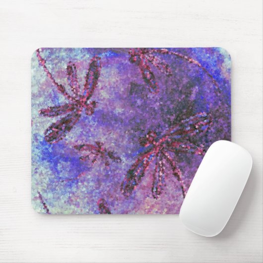 Lila Dragonfly Haze Mousepad (Mit Mouse)