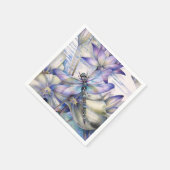 Lila Dragonfly Napkin Serviette (Ecke)