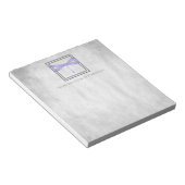Lila Dragonfly Personalisierter Notepad Notizblock (angewinkelt)